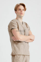 Beige - Men - Scrub Set Classic Flex