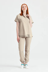 Beige - Unisex - Scrub Set Activity