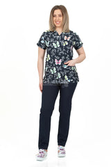 Big Butterfly - Women - Blouse Elastane with Print