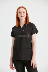 Black - Women - Scrub Set Classic Flex