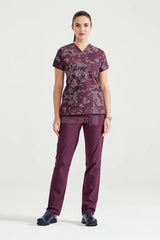 Garnet Camouflage - Women - Blouse Elastane with Print
