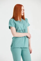 Military Green - Women - Scrub Set Classic Flex
