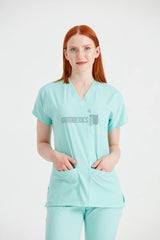 Mint Green - Women - Scrub Set Classic Flex