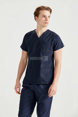 Navy Blue - Men - Scrub Set Classic Flex