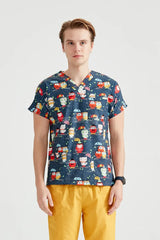 Navy Owl - Men - Blouse Elastane with Print