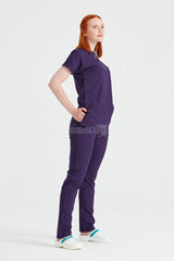 Purple - Women - Scrub Set Classic Flex