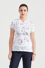 Toothbrush Smile - Women - Blouse with Print
