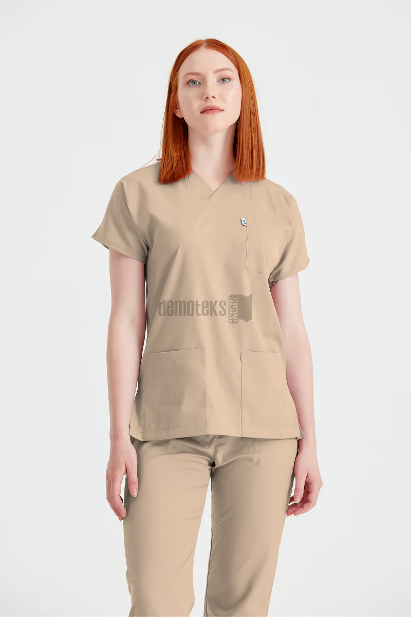 Beige - Women - Scrub Set Classic Flex
