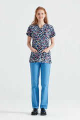Mini Hearts - Women - Blouse Elastane  with Print