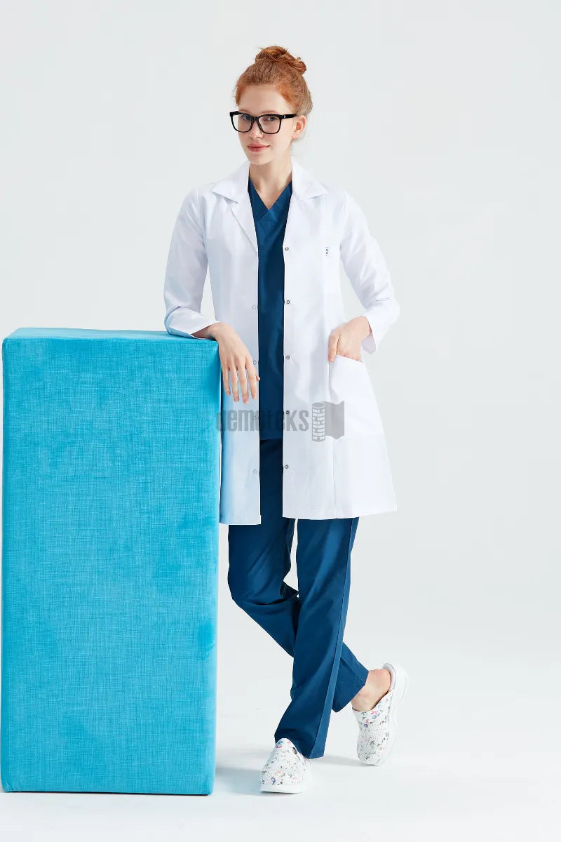 Fehér laboratóriumi köpeny - Női - Dr. Rever hosszú