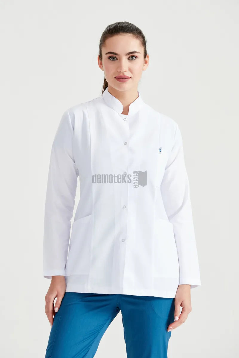 Fehér laboratóriumi köpeny - Női - Dr. Tunica Short