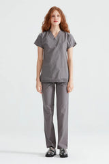 Dark Grey - Women - Trousers Classic
